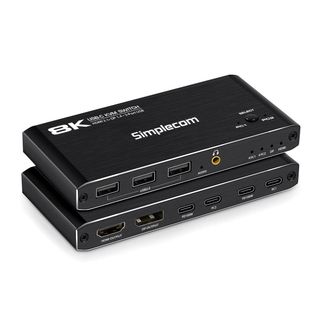 Simplecom KM470 2-Port USB-C KVM Switch
