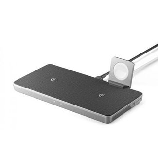 Alogic UP2QC10AWM-SGR Ultra Power 3-in-1 Wireless Charging Dock for iPhone and Airpods with Apple