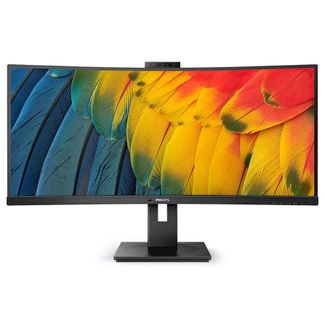 Philips 34B1U5600CH 34" WQHD 120Hz VA Curved Monitor with USB-C Docking & Webcam