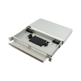 Serveredge SAFP-01 1RU Fibre Sliding Patch Panel with Splice Cassette  Splice Protector & Mounting Kit 
