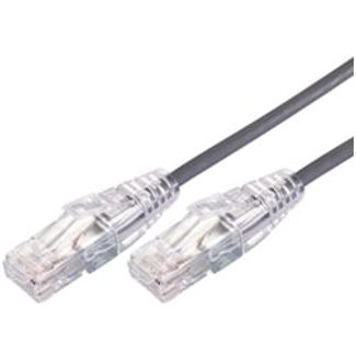 Comsol UTP-01-C6A-UT-GRY 1m RJ45 Cat 6A Ultra Thin Patch Cable - Grey