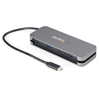 StarTech HB30CM4AB 4 Port USB C Hub 5Gbps - 4A - 11in Cable