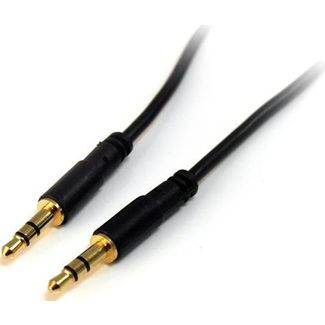 StarTech MU3MMS 3 ft Slim 3.5mm Stereo Audio Cable - M/M