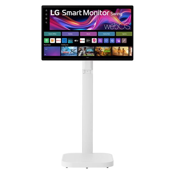 LG 32U889SA-W 31.5" UHD Touch IPS Smart Monitor with Rolling Stand