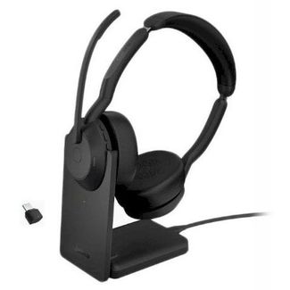 Jabra 25599-999-889 Evolve2 55 MS Stereo Headset with Link380c Dongle and Charging Stand
