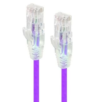Alogic C6S-03PUR 3m Purple Ultra Slim Cat6 Network Cable UTP 28AWG