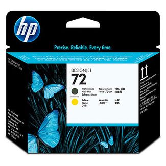 HP C9384A #72 Matte Black and Yellow DesignJet Printhead