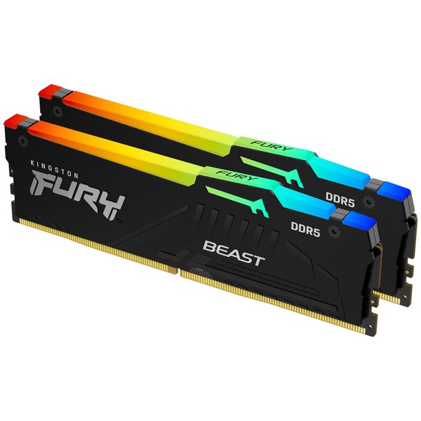 Kingston KF556C36BBEAK2-64 FURY Beast Black DDR5 64GB (2x32GB) 5600MHz DIMM CL36-38-38 Memory