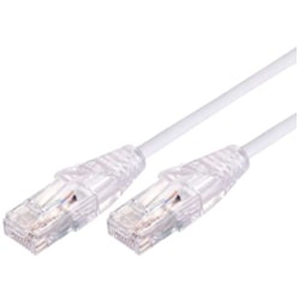 Comsol UTP-02-C6A-UT-WHT 2m RJ45 Cat 6A Ultra Thin Patch Cable - White