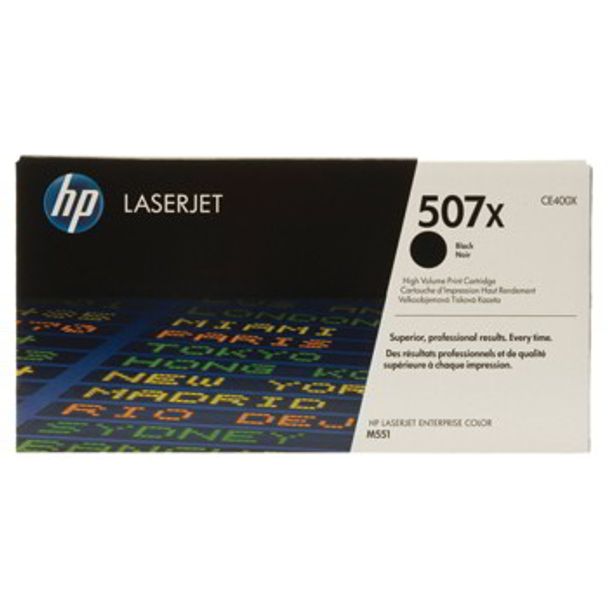 HP 507X HY Black Original LaserJet Toner Cartridge(CE400X)