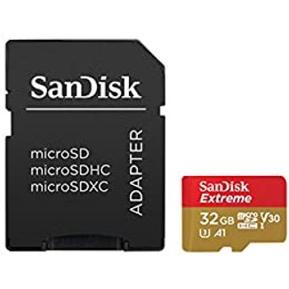 Sandisk SDSQXAF-032G-GN6AA Extreme microSDHC SQXAF 32GB V30 U3 C10 A1 UHS1 100MB/s R 60MB/s W SD adaptor