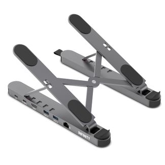 Infinity NBSTAND-HB348 Laptop Riser Stand with 5-in-1 Dock