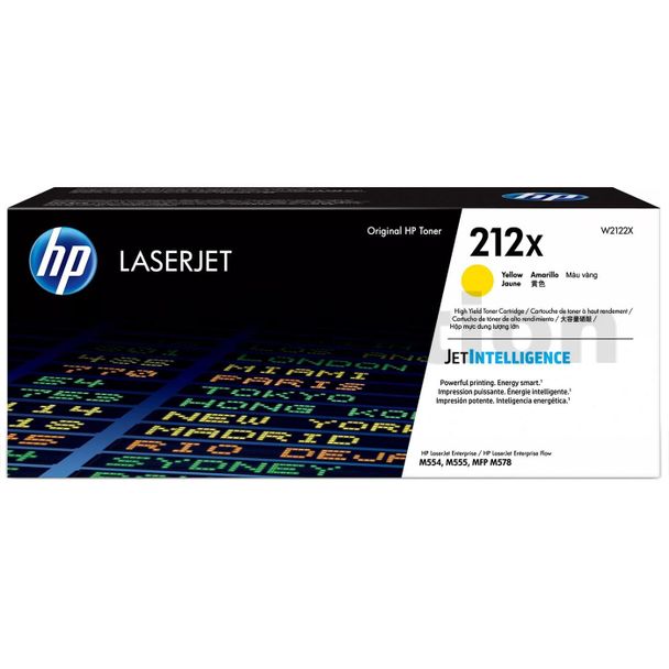 HP W2122X 212X High Yield Yellow Original LaserJet Toner Cartridge