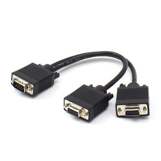 Alogic VGA-MFF-SPL One HD15 Male to Two HD15 Female SXGA Monitor Y Cable