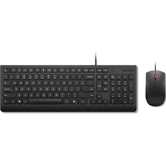 Lenovo 4X31R64400 Essential Wired Combo Keyboard & Mouse Upgraded with Copilot
