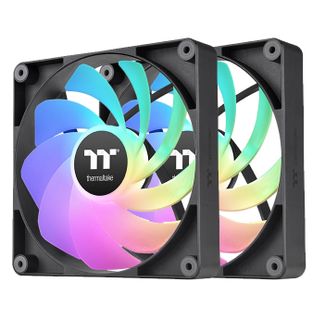 Thermaltake CL-F174-PL14SW-A CT140 140mm Reverse ARGB Sync Performance PWM Fan Black Edition 2-Pack