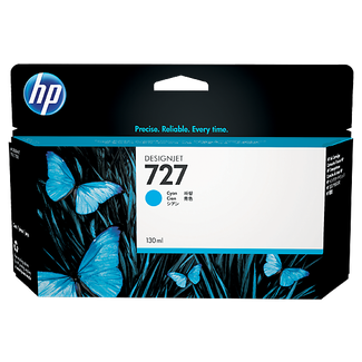 HP B3P19A 727 130-ML CYAN DESIGNJET INK CARTRIDGE - T920/T930/T1500/T1530/T2500/T2530