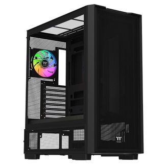 Thermaltake CA-11K-00M1WN-00 S380 Tempered Glass ARGB Mid Tower ATX Case Black