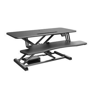 Brateck DWS15-02 Electric Sit-Stand Desk Converter with Keyboard Tray Deck Standard Surface