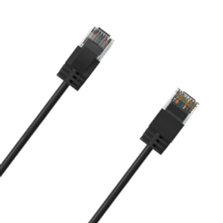 Cruxtec RF6A-030-BK Ultra-Thin CAT6A U/UTP Ethernet Cable Black 3m