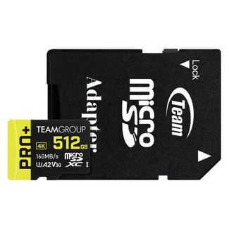 Team TPPMSDX512GIA2V3003 PRO+ MicroSDXC Memory Card 512GB