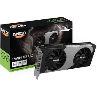 Inno3D N506T2-08D7X-193075N GeForce RTX 5060 Ti TWIN X2 OC 8GB GDDR7 Graphics Card