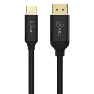 Cruxtec CD8K-01-BK USB-C Male to Displayport V1.4 Male Cable 1m Black -8K/60Hz 4K/120Hz