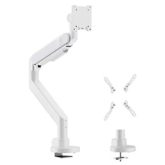 Infinity INF753-C012 Single Monitor Ergonomic & Style Heavy-Duty Single Monitor Arm 24"-57" White