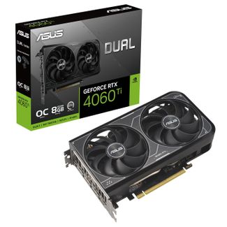 ASUS DUAL-RTX4060TI-O8G-V2 Dual GeForce RTX 4060 Ti V2 OC Edition 8GB GDDR6 Graphics Card