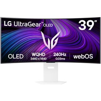 LG UltraGear 39GX90SA-W 39" 240Hz WQHD 0.03ms HDR400 Curved OLED Gaming Monitor with Smart WebOS