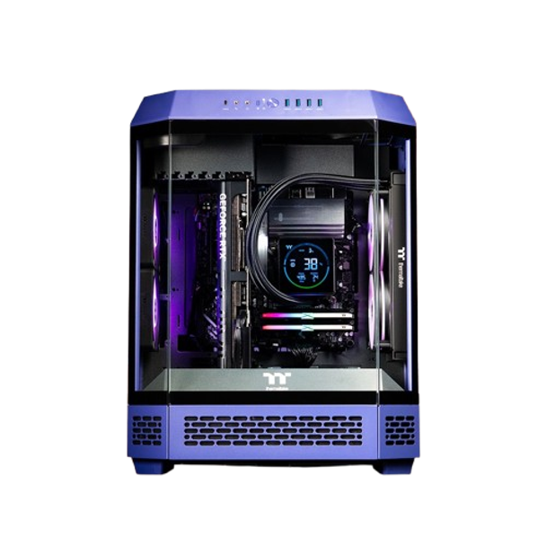 Thermaltake CA-4N2-00MNWA-01 Citadel 600 Pro Desktop Gaming PC Ryzen 5 7600 32GB 2TB RTX 5070 W11H Purple/Black