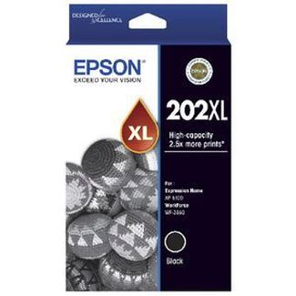 EPSON C13T02P192 202XL BLACK INK FOR XP-5100 WF-2860