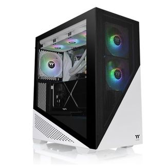 Thermaltake CA-1S4-00M6WN-00 Divider 370 Tempered Glass ARGB Mid Tower ATX Case Snow Edition