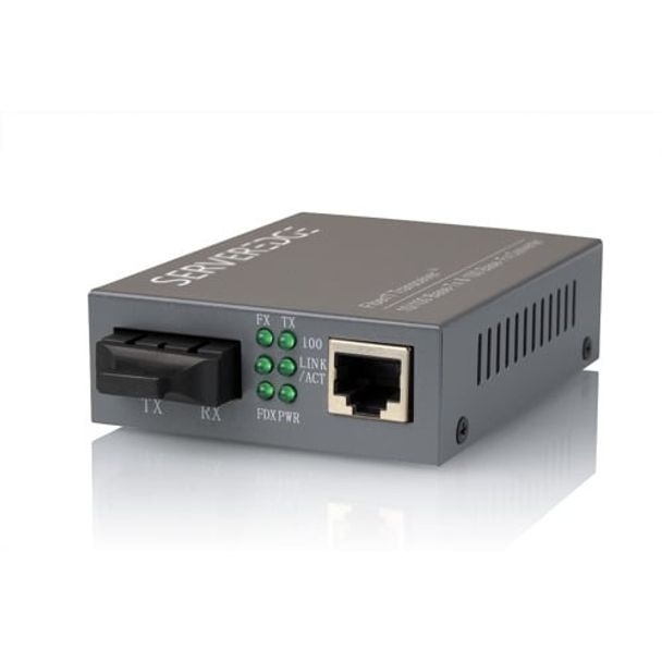 Serveredge SED-100SSC-40 10/100Base-TX to 100Base-FX Singlemode SC Fibre Media Converter (40km)
