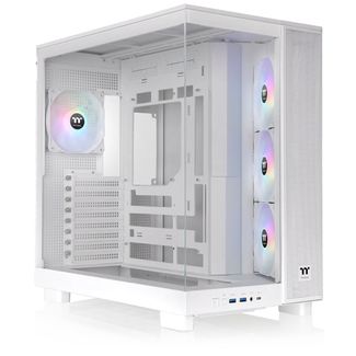 Thermaltake CA-11E-00M6WN-00 View 380 XL Tempered Glass ARGB ATX Mid Tower Case Snow Edition