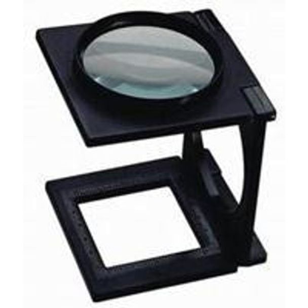 15X Folding Linen Tester Magnifier with Leather Case 15XF