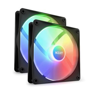 NZXT RF-C14DF-B1 F140RGB Core 140mm Hub-Mounted RGB Fan Twin Pack Black With RGB Controller
