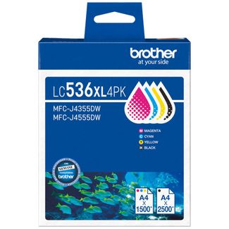 Brother LC-536XL-4PK Ink Cartridge Value Pack