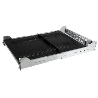 StarTech UNISLDSHF19M 2U Adjustable Vented Sliding Rack Shelf