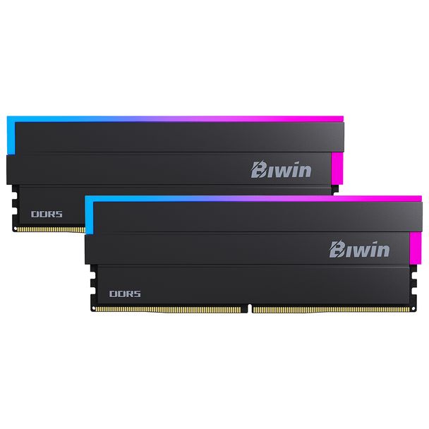 Bi Win B5DW100326030ER2G-CB001 Biwin Black Opal DW100 RGB 32GB (2x 16GB) DDR5 6000MHz Desktop Memory Black