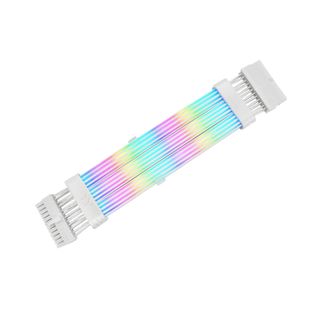 Thermaltake AC-081-CN6NAN-A1 TtMod Sleeved ARGB PSU Cable 24Pin 240mm Snow Edition