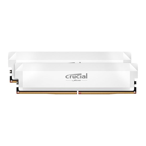 Crucial CP2K16G64C38U5W Pro 32GB (2x16GB) DDR5 UDIMM 6400MHz CL38 White Desktop Memory