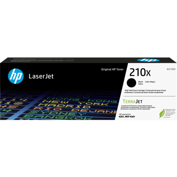 HP W2100X 210X Black High Yield Original LaserJet Toner Cartridge