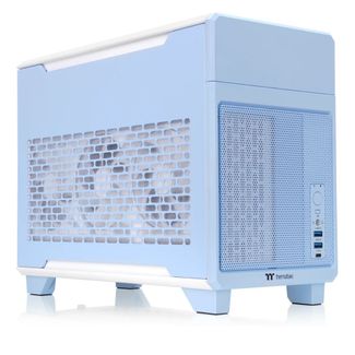 Thermaltake CA-11A-00SFNN-00 TR100 SFF mITX Case Hydrangea Blue Edition