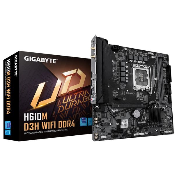 Gigabyte H610M D3H WIFI DDR4 LGA1700 mATX Motherboard