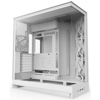 NZXT CM-H92FW-01 H9 Flow Tempered Glass Mid-Tower E-ATX Case White