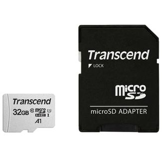 Transcend TS32GUSD300S-A 300S 32GB C10 UHS-I U1 HC microSD with Adapter