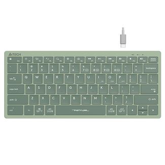 A4tech ERAKA715 FBX51C Fstyler Bluetooth & 2.4G Scissor Switch Compact Keyboard Type C Matcha Green