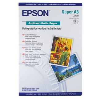 Epson C13S041340 A3+ Matte Archival Paper 189gsm Pack of 50
