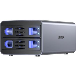 Unitek S1308C01-AU 2-Bay USB-C RAID External Hard Drive Enclosure